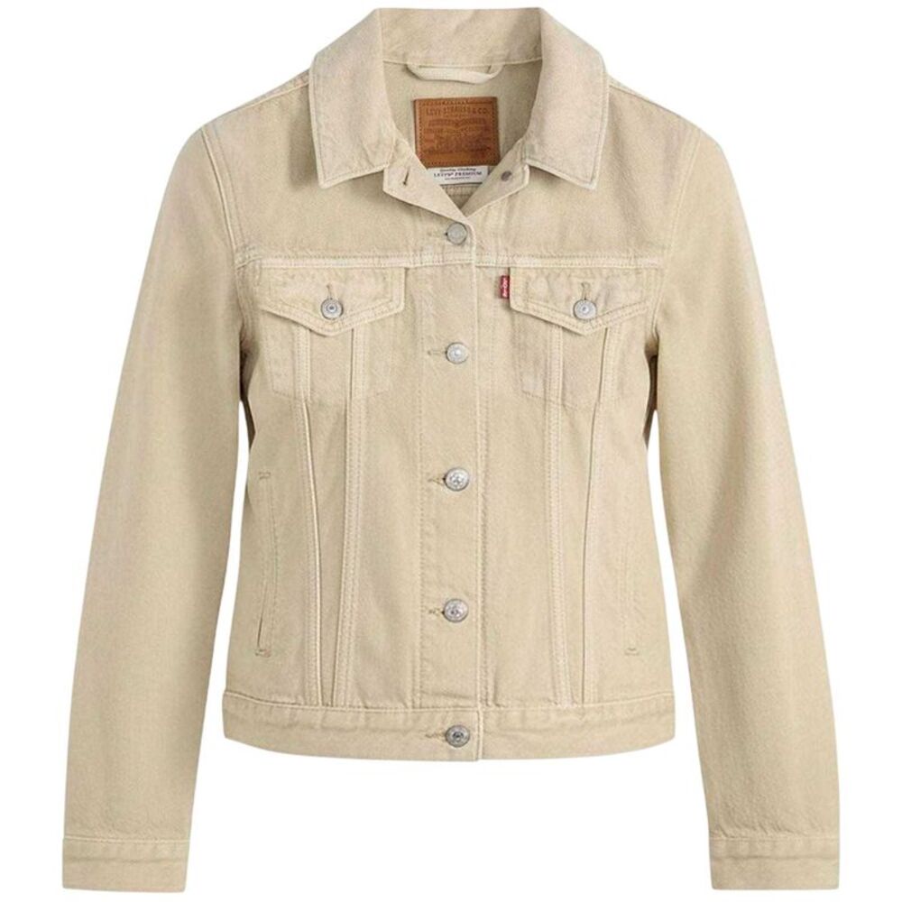 Levis Womens/Ladies Denim Trucker Jacket / Beige